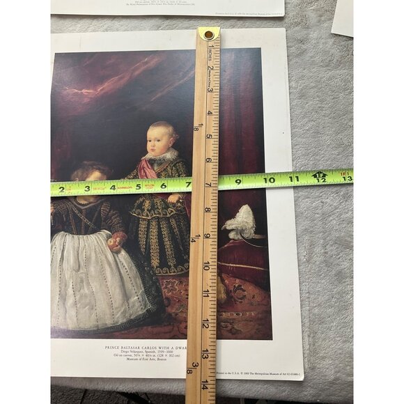 Lot Of 3 Vintage Art Prints By Diego Velázquez Prince Baltasar Carlos Scenes - Picture 9 of 12